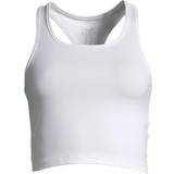 Dam - Polyamid T-shirts & Linnen Casall Crop Rib Racerback Top - White