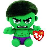 Superhjältar - Tygleksaker TY Beanie Babies Marvel Hulk 17cm