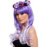 Lila Peruker Smiffys Day of the Dead Glam Wig