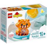 Lego Pandor Byggleksaker Lego Duplo Bath Time Fun Floating Red Panda 10964