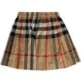 Burberry Kjolar Burberry Girl's Check Stretch Cotton Pleated Skirt - Archive Beige (80395221)