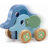 Elefanter Putta-på-leksaker Djeco Push Toy Pitising Elefants