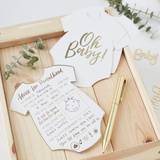 Baby - Guld Festprodukter Ginger Ray Oh Baby, Advice Cards 10-pack