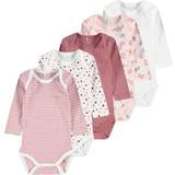 Name It Bodysuits 5-Pack - Dusty Rose (13194763)