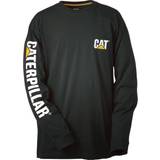 Cat Bomberjackor Kläder Cat Trademark Banner Long Sleeve T-shirt - Black