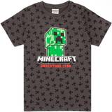 Minecraft Överdelar Minecraft Kids Creeper All-Over Print T-Shirt - Grey
