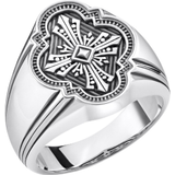 Klackring silver Thomas Sabo Cross Signet Ring - Silver