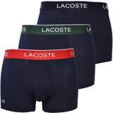 Lacoste Kalsonger Lacoste Casual Trunks 3-pack - Navy Blue/Green/Red/Navy Blue