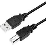LogiLink USB A-USB B - USB-kabel Kablar LogiLink USB A - USB B 2.0 2m