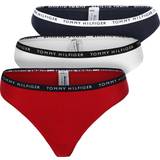 Tommy Hilfiger Recycled Cotton Thongs 3-pack - White/Desert Sky/Primary Red