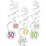 Amscan Hängande Swirls 50 år Confetti Birthday