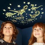 Självlysande stjärnor Barnrum Brainstorm Självlysande Dinosaurier och Stjärnor