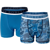 Boxershorts Barnkläder Pierre Robert Kalsonger Ekologisk Bomull Barn X2 - Shaddow Blue