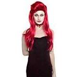 Karneval - Röd Peruker Folat Long Hair Wig Red