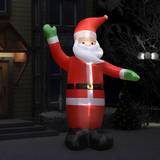 Ljus Festdekorationer vidaXL Inflatable Decorations Santa Claus (331412)