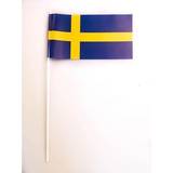 Festdekorationer Svenska flaggan pÃ¥ pinne 50/fp