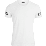 Herr - Stretch - Vita Överdelar Björn Borg Borg T-shirt Men - Brilliant White