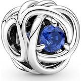 Pandora September Birthstone Eternity Circle Charm - Silver/Blue