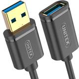 Unitek USB-kabel Kablar Unitek USB A-USB A 3.0 M-F 5m