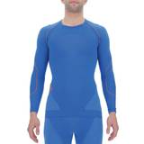 UYN Evolutyon UW Long Sleeve Shirt Men - Lapis Blue/Blue/Orange Shiny
