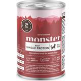 Monster Burkar - Hundar Husdjur Monster Single Protein Beef 0.4kg
