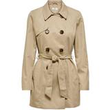 Dam - Trenchcoats - XXL Kappor & Rockar Only Valerie Double Breasted Trenchcoat - Ginger Root