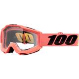 100% Accuri Goggles Clear Lens Pink 6, Pink 6