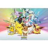 Multifärgade - Pokémons Barnrum EuroPosters Poster Pokemon Eve V31350