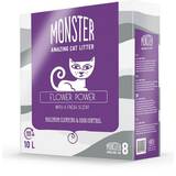 Monster Katter - Kattsand Husdjur Monster Flower Power 10L