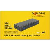 Usb hubbar 3.0 10 port DeLock 10-Port USB 3.0 External Hub (63919)