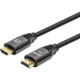 Manhattan HDMI-kablar - Standard HDMI-Standard HDMI Manhattan 8K HDMI-HDMI Ultra High Speed with Ethernet 2m
