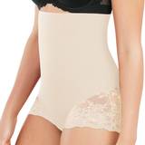 Maidenform Shapewear & Underplagg Maidenform High Waist Shaping Brief With Lace - Nude
