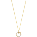 Georg Jensen Halo Pendant Necklace - Gold/Diamonds