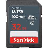 32 GB - SDHC Minneskort & USB-minnen SanDisk Ultra SDHC Class 10 UHS-I U1 100MB/s 32GB