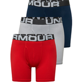 Under Armour Röda Kalsonger Under Armour Men's Charged Cotton 6" Boxerjock 3-pack - Red/Academy