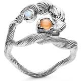 Maanesten Curl Ring - Silver/Opal/Moonstone