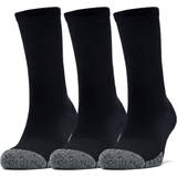 Mesh Underkläder Under Armour Heatgear Crew Socks 3-Pack Unisex - Black/Steel