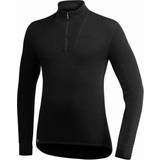 Herr - Polyester Underställ Woolpower Zip Turtleneck 200 Sweater Unisex - Black