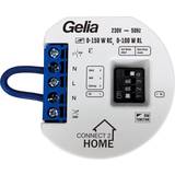Inbyggnadsmottagare Gelia Connect 2 Home Dimmerpuck 3-tråd, 0-150 W LED