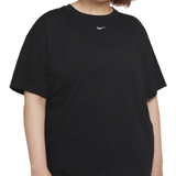 Nike Sportswear Essential Women's Oversized Short-Sleeve Top Plus Size - Black/White