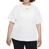 Nike Dam - Ekologiskt material - Långa kjolar T-shirts Nike Sportswear Essential Women's Oversized Short-Sleeve Top Plus Size - White/Black
