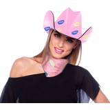 Nordamerika - Rosa Huvudbonader Folat Cowboy Hat Kiss Mouth