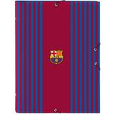 Bruna Pennfodral FC Barcelona Sorteringsmapp A4 Rödbrun Marinblå