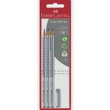 Silver Blyertspennor Faber-Castell Grip 2001 Graphite Pencil Set HB Silver 4pcs