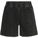 Noisy May Normal Waist Denim Shorts - Black