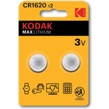 Kodak Batterier - Knappcellsbatterier Batterier & Laddbart Kodak CR1620 2-pack