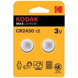 Kodak Batterier - Knappcellsbatterier Batterier & Laddbart Kodak CR2430 2-pack