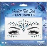 Blå - Unisex Smink Smiffys Moon Glitter Face Jewels Under The Sea