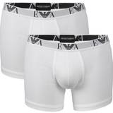 Emporio Armani Herr Kalsonger Emporio Armani Cotton Boxer Briefs 2-pack - White