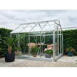 Växthus 5 kvm Halls Greenhouses Popular 86 5m² Aluminium Glas